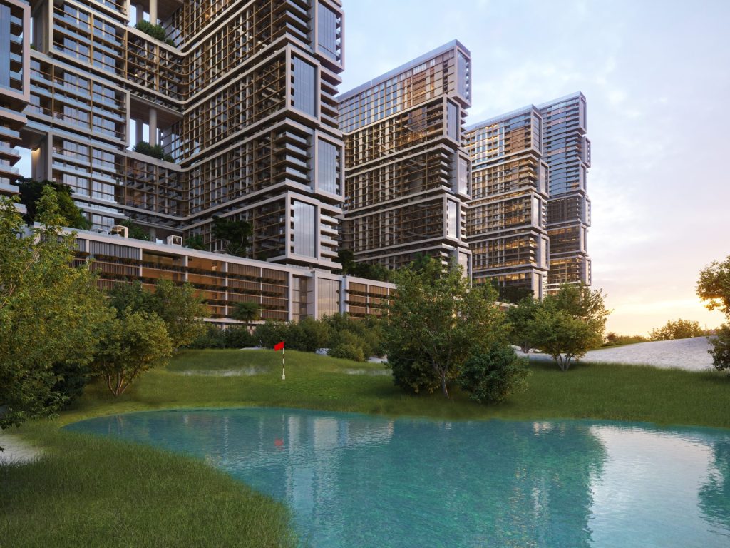 Estera Real Estate introduces you to Sobha One's stunning architecture - a symphony of luxury and elegance.