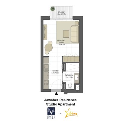 Floor Plan Jawaher Residence Presented by Estera Real Estate