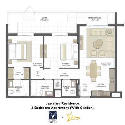 Floor Plan Jawaher Residence Presented by Estera Real Estate