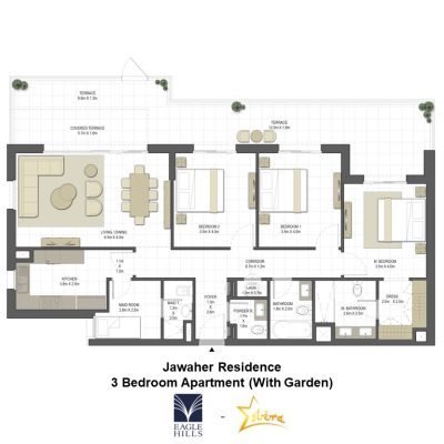 Floor Plan Jawaher Residence Presented by Estera Real Estate