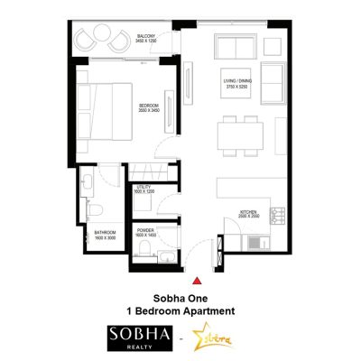 Sobha One - Unit Layout, Presented By Estera Real Estate