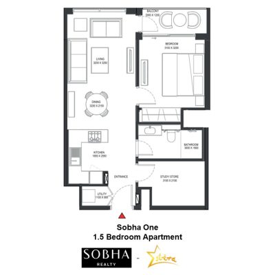 Sobha One - Unit Layout, Presented By Estera Real Estate