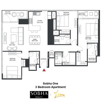 Sobha One - Unit Layout, Presented By Estera Real Estate